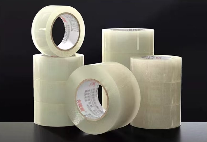Clear packaging tape rolls