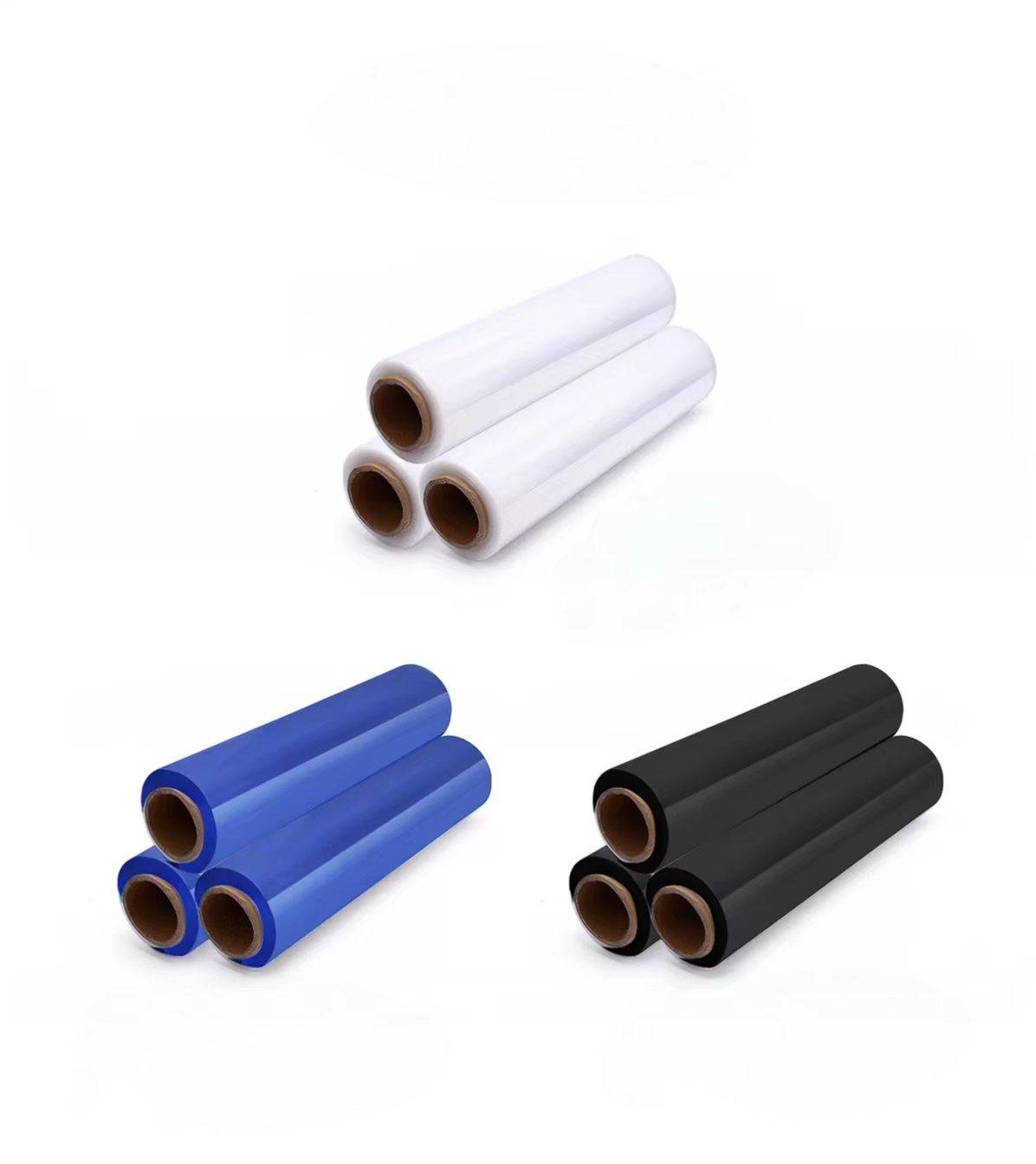 Self-adhesive stretch film rolls