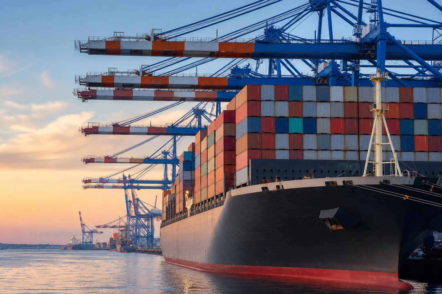 Global supply chain and cargo shipping